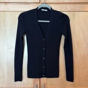 Black Prada Women's Cashmere Cardigan Sz 38